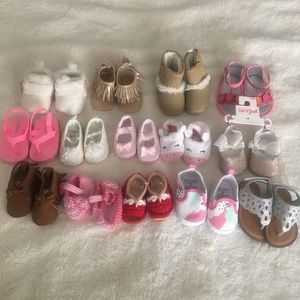 Bundle of baby girl shoes!